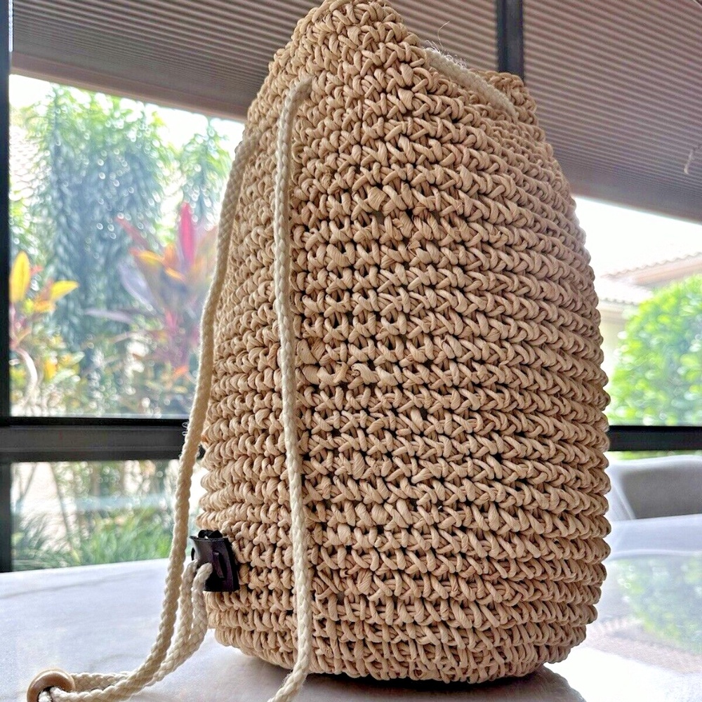 Wover Straw Fringe Rattan Summer Beach